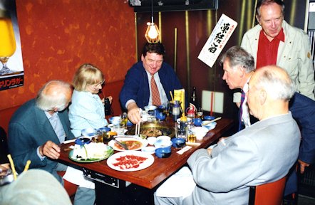 Meelis Kaus (centre) in Japan, 1997